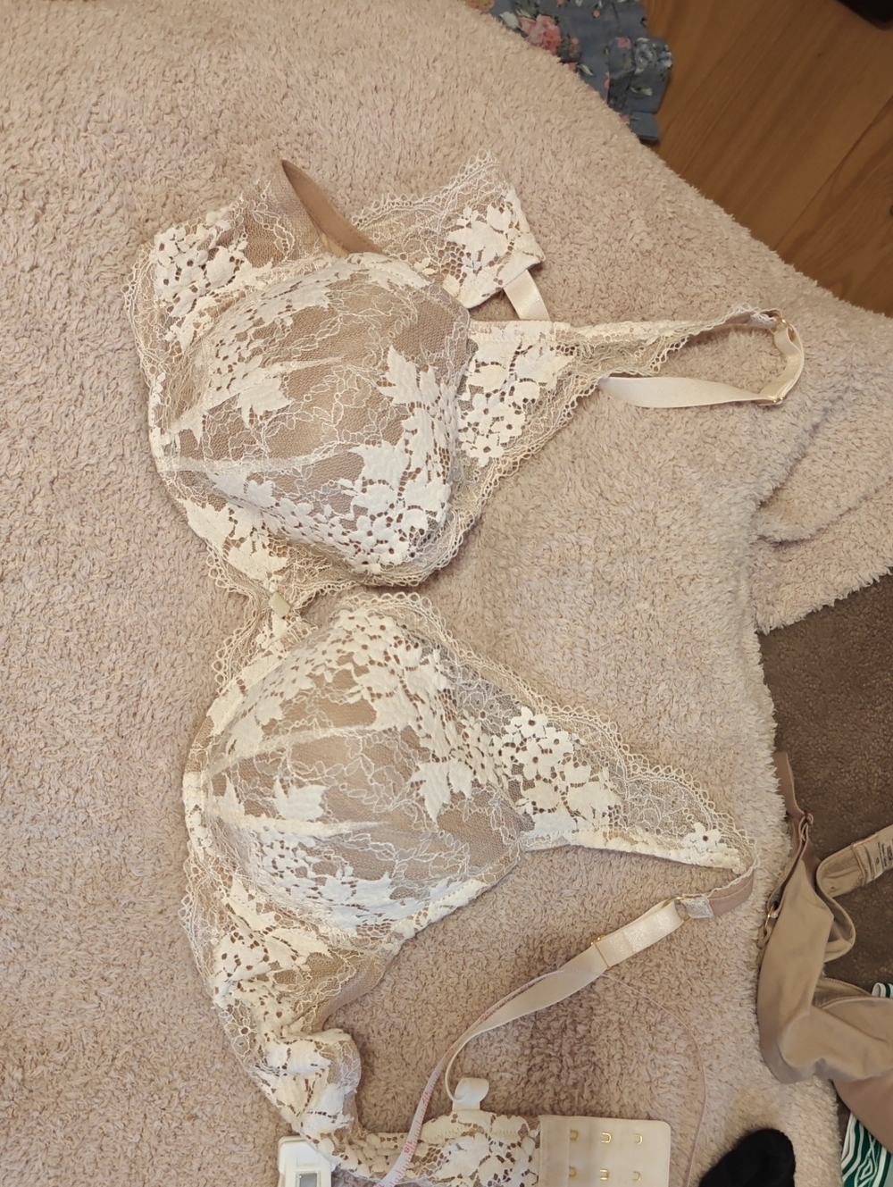 ThirdLove Beige & Ivory Lace Bra